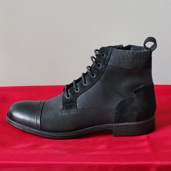 BRAND NEW, GEOX JAYLON LEATHER LACE UP BOOTS, SIZE 8!!! - Picture 5 of 9